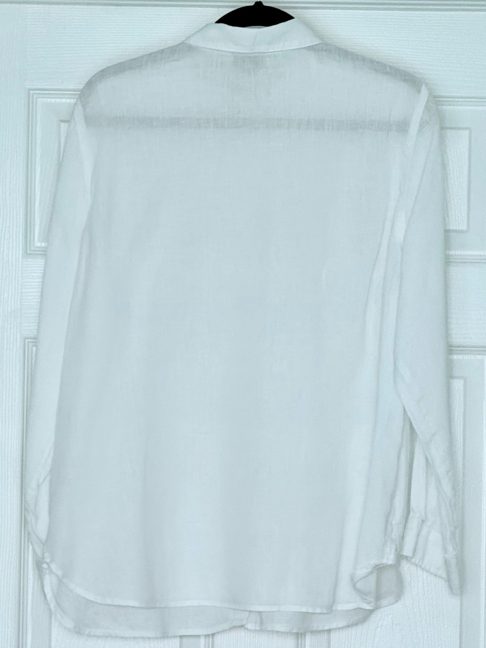 J. Jill White Long-Sleeve Linen Shirt - Picture 2 of 4